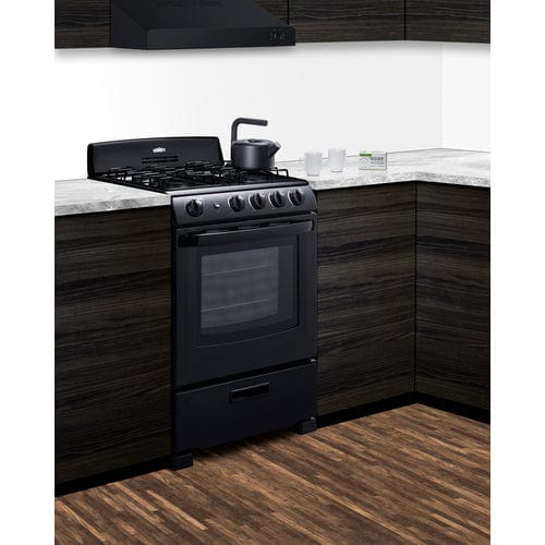 Summit Refrigerators Accucold RG2402B 24" Wide Gas Range