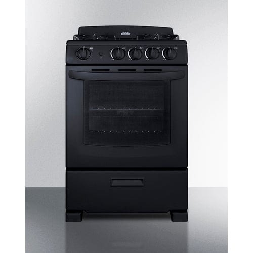 Summit Refrigerators Accucold RG2402B 24&quot; Wide Gas Range