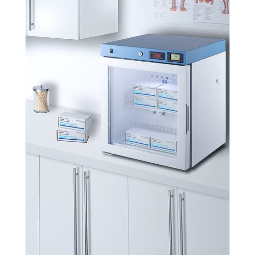 Summit Healthcare Refrigerator EQTemp 19&quot; Wide Compact Healthcare Refrigerator ACR162GLHD