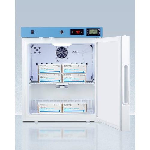 Summit Healthcare Refrigerator EQTemp 19" Wide Compact Healthcare Refrigerator, Certified to NSF/ANSI 456 Vaccine Storage Standard ACR161WNSF456