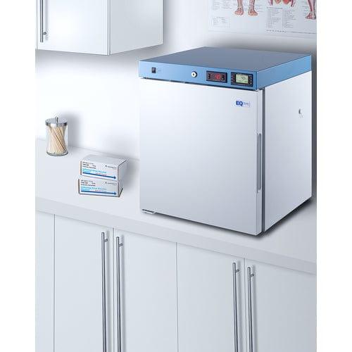 Summit Healthcare Refrigerator EQTemp 19&quot; Wide Compact Healthcare Refrigerator, Certified to NSF/ANSI 456 Vaccine Storage Standard ACR161WNSF456LHD