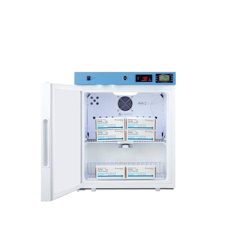 Summit Healthcare Refrigerator EQTemp 19" Wide Compact Healthcare Refrigerator, Certified to NSF/ANSI 456 Vaccine Storage Standard ACR161WNSF456LHD