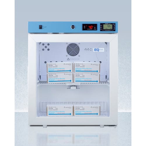 Summit Healthcare Refrigerator EQTemp 19&quot; Wide Compact Healthcare Refrigerator, Certified to NSF/ANSI 456 Vaccine Storage Standard ACR162GNSF456LHD