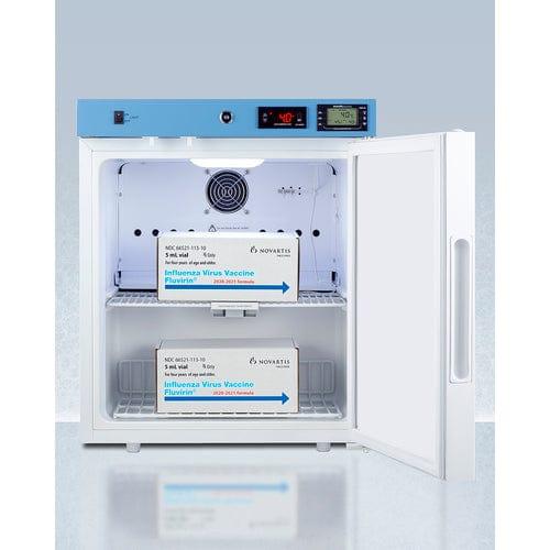 Summit Healthcare Refrigerator EQTemp 19" Wide Compact Healthcare Refrigerator, Certified to NSF/ANSI 456 Vaccine Storage Standard ACR21WNSF456