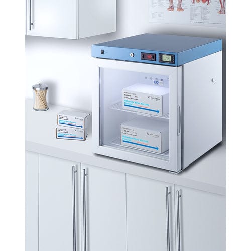 Summit Healthcare Refrigerator EQTemp 19&quot; Wide Compact Healthcare Refrigerator, Certified to NSF/ANSI 456 Vaccine Storage Standard ACR22GNSF456LHD
