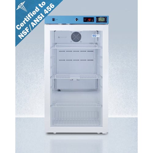 Summit Healthcare Refrigerator EQTemp 19" Wide Healthcare, Certified to NSF/ANSI 456 Vaccine Storage Standard ACR32GNSF456