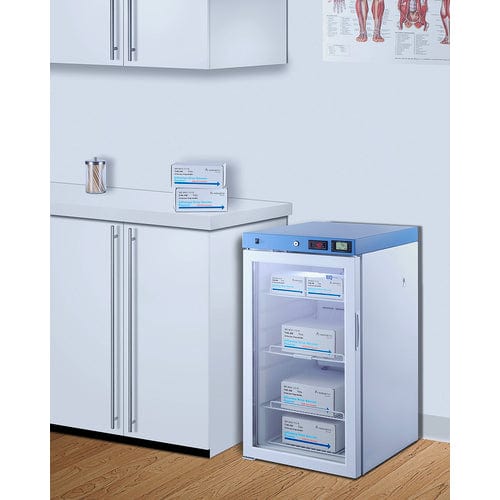 Summit Healthcare Refrigerator EQTemp 19&quot; Wide Healthcare, Certified to NSF/ANSI 456 Vaccine Storage Standard ACR32GNSF456LHD