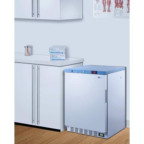 Summit Healthcare Refrigerator EQTemp 24&quot; Wide Built-In Healthcare Refrigerator, Certified to NSF/ANSI 456 Vaccine Storage Standard ACR51WNSF456