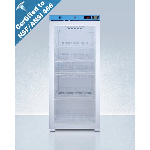 Summit Healthcare Refrigerator EQTemp 24&quot; Wide Upright Healthcare Refrigerator, Certified to NSF/ANSI 456 Vaccine Storage Standard ACR1012GNSF456LHD