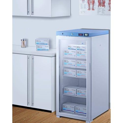 Summit Healthcare Refrigerator EQTemp 24" Wide Upright Healthcare Refrigerator, Certified to NSF/ANSI 456 Vaccine Storage Standard ACR1012GNSF456LHD