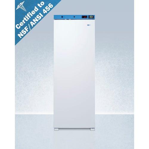 Summit Healthcare Refrigerator EQTemp 24" Wide Upright Healthcare Refrigerator, Certified to NSF/ANSI 456 Vaccine Storage Standard ACR1321WNSF456LHD