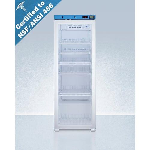 Summit Healthcare Refrigerator EQTemp 24&quot; Wide Upright Healthcare Refrigerator, Certified to NSF/ANSI 456 Vaccine Storage Standard ACR1322GNSF456