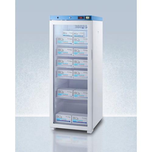 Summit Healthcare Refrigerator EQTemp 24" Wide Upright Healthcare Refrigerator, Certified to NSF/ANSI 456 Vaccine Storage Standard ACR1322GNSF456LHD