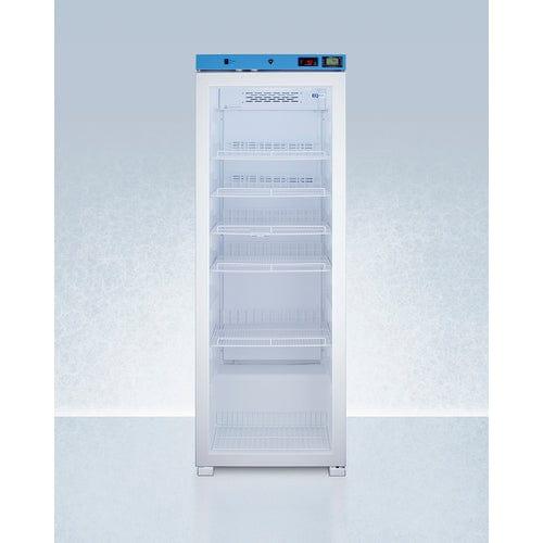 Summit Healthcare Refrigerator EQTemp 24&quot; Wide Upright Healthcare Refrigerator, Certified to NSF/ANSI 456 Vaccine Storage Standard ACR1322GNSF456LHD