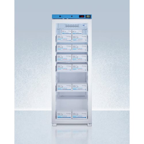 Summit Healthcare Refrigerator EQTemp 24&quot; Wide Upright Healthcare Refrigerator, Certified to NSF/ANSI 456 Vaccine Storage Standard ACR1322GNSF456LHD