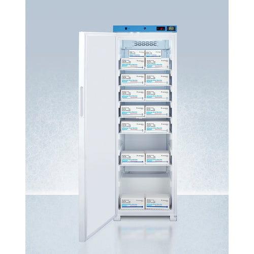 Summit Healthcare Refrigerator EQTemp 24" Wide Upright Healthcare Refrigerator, Certified to NSF/ANSI 456 Vaccine Storage Standard ACR1601WNSF456LHD