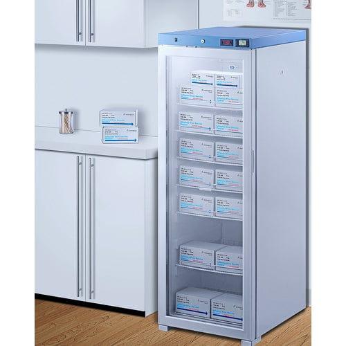 Summit Healthcare Refrigerator EQTemp 24" Wide Upright Healthcare Refrigerator, Certified to NSF/ANSI 456 Vaccine Storage Standard ACR1602GNSF456LHD