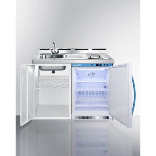 Summit Prefabricated Kitchens & Kitchenettes MomCube 48" Wide All-In-One Wellness Room Kitchenette C48ELMC