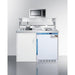 Summit Prefabricated Kitchens & Kitchenettes MomCube 48" Wide All-In-One Wellness Room Kitchenette with Microwave C48ELMCMW