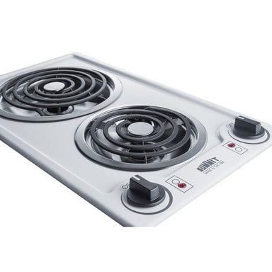 Summit Summit 12" Wide 115V 2-Burner Coil Cooktop CCE211WH