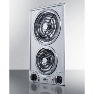 Summit Summit 12" Wide 115V 2-Burner Coil Cooktop CCE213SS