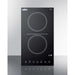 Summit Summit 12" Wide 115V 2-Burner Radiant Cooktop CR2B15T1B