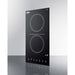 Summit Summit 12" Wide 115V 2-Burner Radiant Cooktop CR2B15T1B