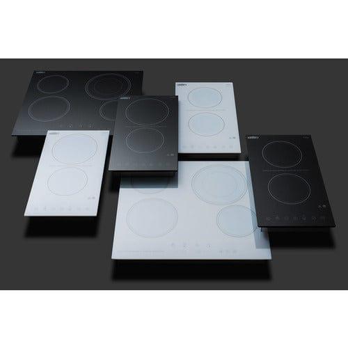 Summit Summit 12" Wide 115V 2-Burner Radiant Cooktop CR2B15T2W