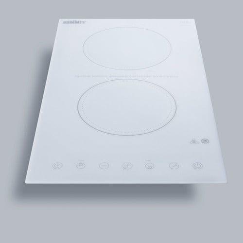 Summit Summit 12" Wide 115V 2-Burner Radiant Cooktop CR2B15T2W