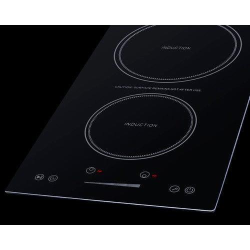 Summit Summit 12" Wide 115V 2-Zone Induction Cooktop, Cord Included SINC2B115