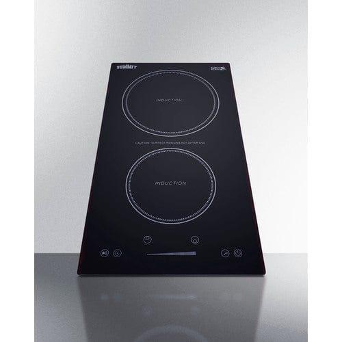 Summit Summit 12&quot; Wide 115V 2-Zone Induction Cooktop, Cord Included SINC2B115