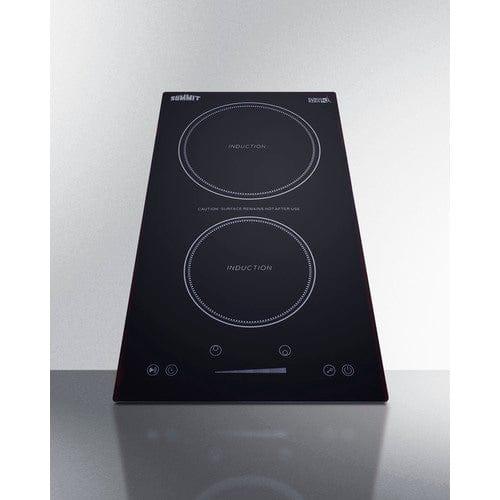 Summit Summit 12" Wide 115V 2-Zone Induction Cooktop, Cord Included SINC2B115