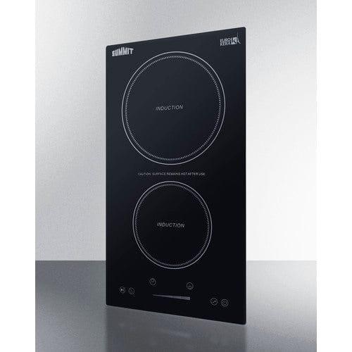 Summit Summit 12" Wide 115V 2-Zone Induction Cooktop, Cord Included SINC2B115