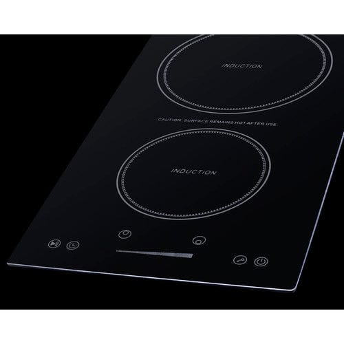 Summit Summit 12&quot; Wide 115V 2-Zone Induction Cooktop, Cord Included SINC2B115