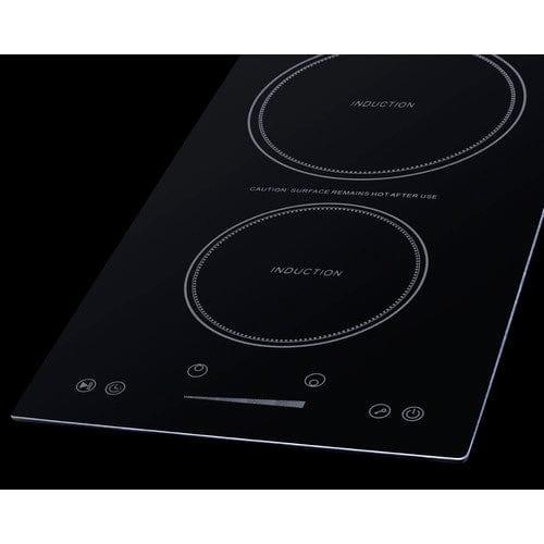 Summit Summit 12" Wide 115V 2-Zone Induction Cooktop, Cord Included SINC2B115
