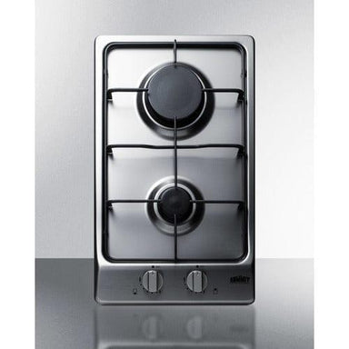Summit Summit 12" Wide 2-Burner Gas Cooktop GC22SS