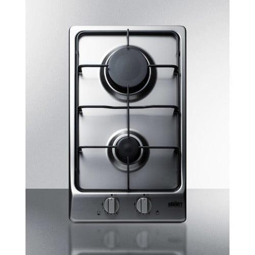 Summit Summit 12" Wide 2-Burner Gas Cooktop GC22SS