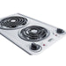 Summit Summit 12" Wide 230V 2-Burner Coil Cooktop CCE225WH