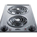 Summit Summit 12" Wide 230V 2-Burner Coil Cooktop CCE227SS
