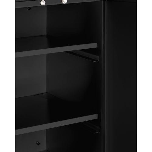 Summit Summit 12" Wide Wall Cabinet CAB12TALLBLK