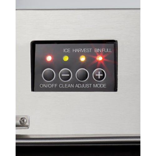 Summit Ice Makers Summit 15 Inch Indoor/Outdoor 50lb Icemaker, 25lb Storage Capacity; ADA Compliant