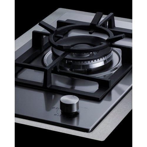 Summit Summit 15" Wide 1-Burner Gas Cooktop In Stainless Steel GCJ1SSTK15