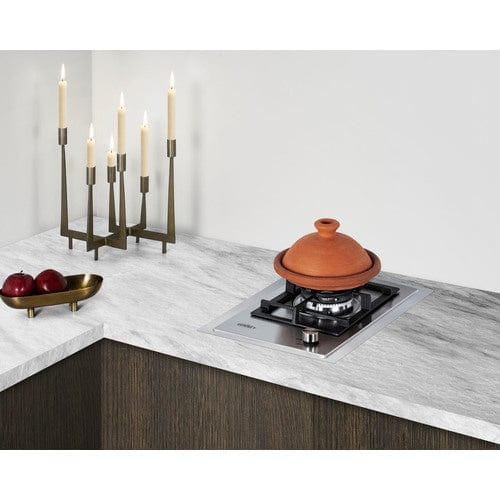 Summit Summit 15" Wide 1-Burner Gas Cooktop In Stainless Steel GCJ1SSTK15