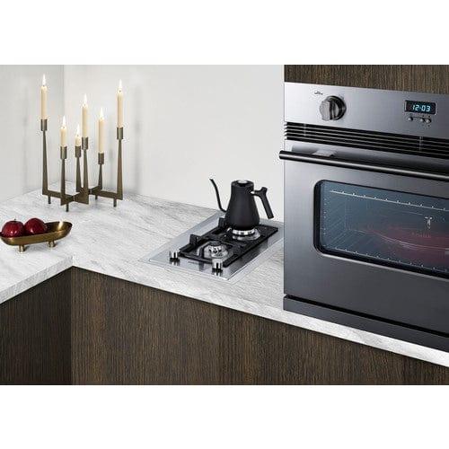 Summit Summit 15" Wide 2-Burner Gas Cooktop In Stainless Steel GCJ2SSTK15