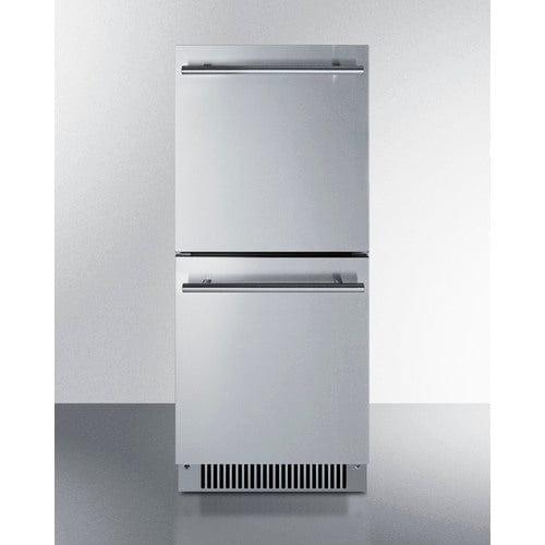 Summit Refrigerators Summit 15&quot; Wide 2-Drawer All-Refrigerator, ADA Compliant ADRD15