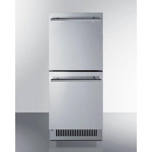 Summit Refrigerators Summit 15&quot; Wide 2-Drawer All-Refrigerator, ADA Compliant ADRD15