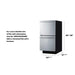 Summit Refrigerators Summit 15" Wide 2-Drawer All-Refrigerator, ADA Compliant ASDR1524