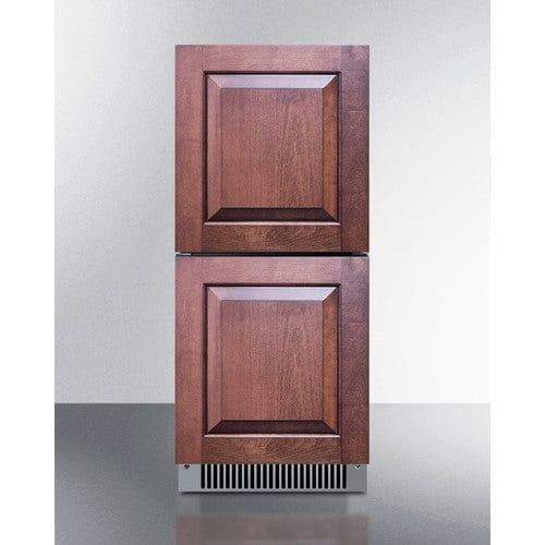 Summit Refrigerators Summit 15" Wide 2-Drawer All-Refrigerator, ADA Compliant (Panels Not Included) ADRD15PNR