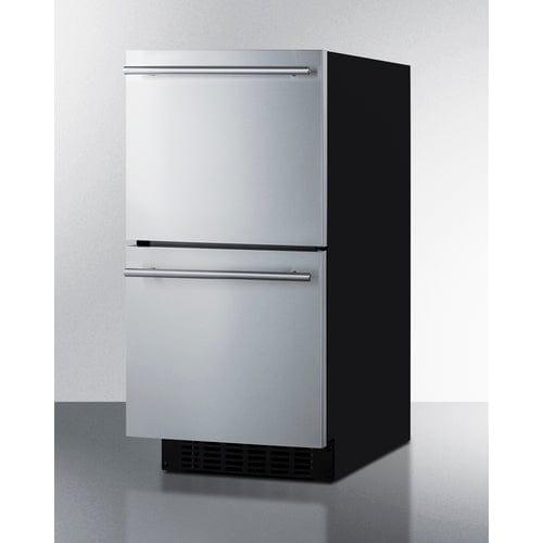 Summit Refrigerators Summit 15&quot; Wide 2-Drawer All-Refrigerator, ADA Compliant (Panels Not Included) ASDR1524PNR