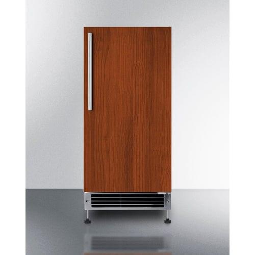 Summit Ice Makers Summit 15" Wide 25 lb. Drain-Free Icemaker (Panel Not Included) BIM26H34IF